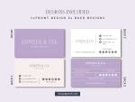 Lilac Business Card Template 3