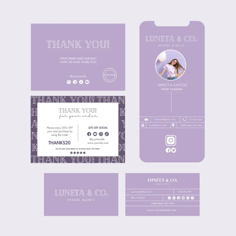 Pastel Lilac Branding Template